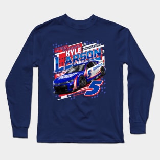 Kyle Larson Navy Draft Long Sleeve T-Shirt